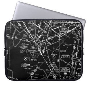 Aviation Chart Laptop Sleeve