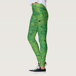 Aviation Chart Leggings