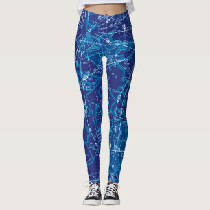 Aviation Chart Leggings