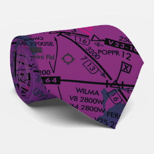 Aviation Chart Neck Tie