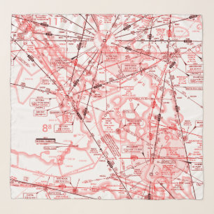 Aviation chart scarf