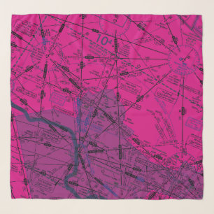 Aviation chart scarf