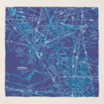 Aviation chart scarf<br><div class="desc">Aviation Chart scarf featuring the Enroute Low Altitude Chart.</div>