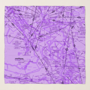 Aviation chart scarf