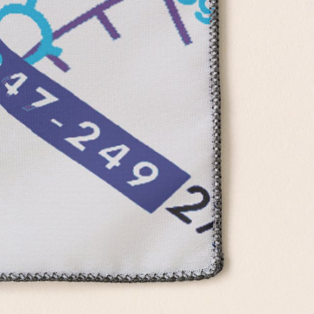 Aviation chart scarf (Detail)