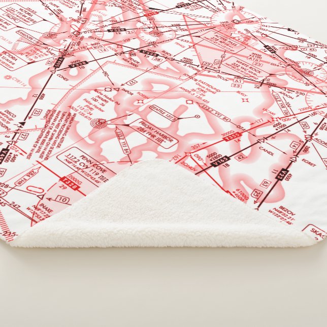Aviation Chart Sherpa Blanket (3/4)