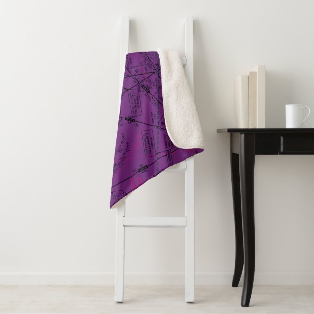 Aviation Chart Sherpa Blanket (In Situ)