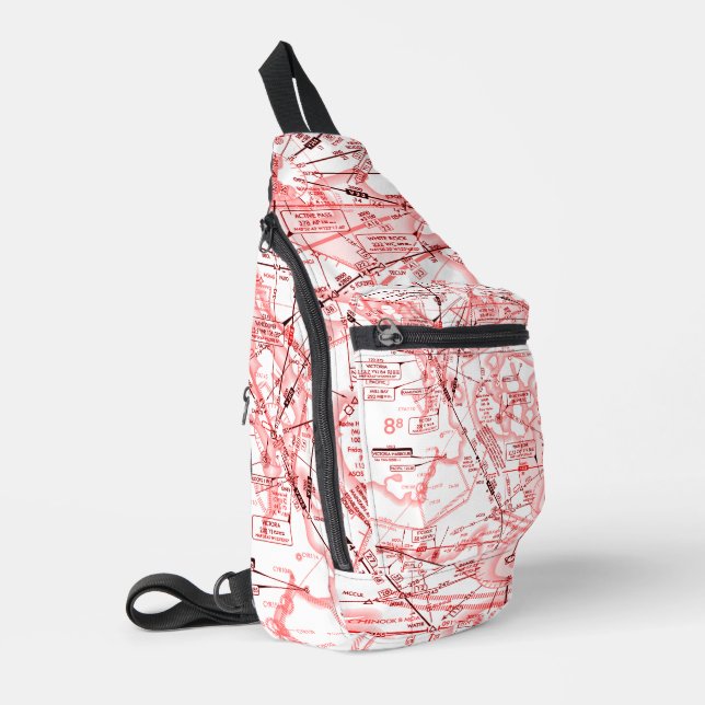 Aviation Chart Sling Bag (Left Corner)