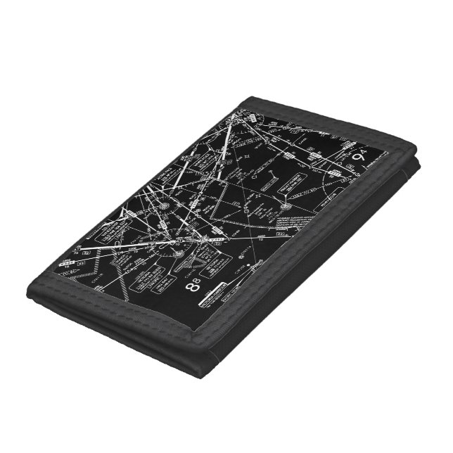 Aviation Chart Tri-fold Wallet (Bottom)