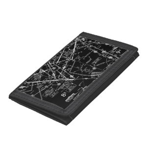 Aviation Chart Trifold Wallet