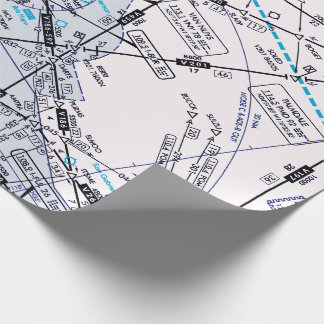 Aviation Chart Wrapping Paper