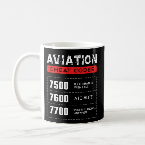 Aviation Cheat Codes Aviation Pilogift Coffee Mug