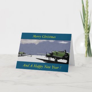 Aviation Christmas Greetings Card
