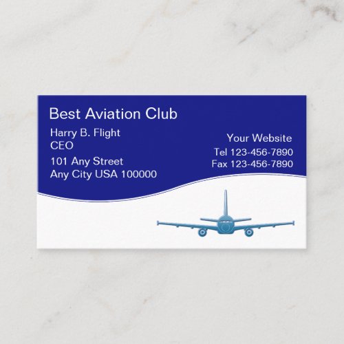 Aviation Club Business Cards