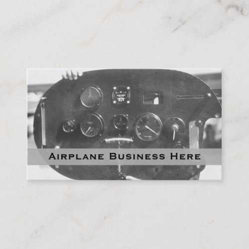 Aviation Control Panel Business Card