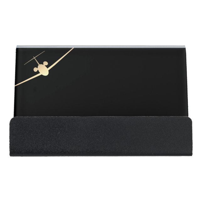 Aviation Desk Business Card Holder (Front)