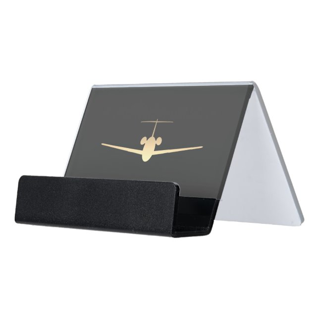 Aviation Desk Business Card Holder (Angled Front)