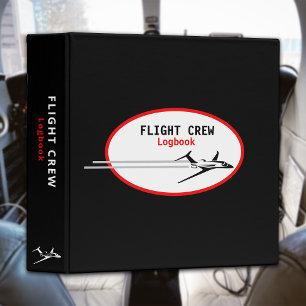 Aviation Flight Crew Logbook 3 Ring Binder