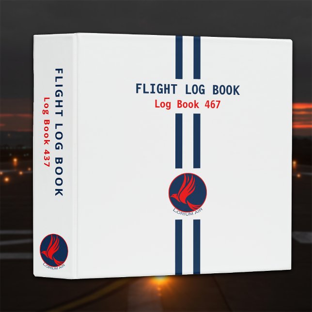 Aviation Flight Log Book 3 Ring Binder (Creator Uploaded)