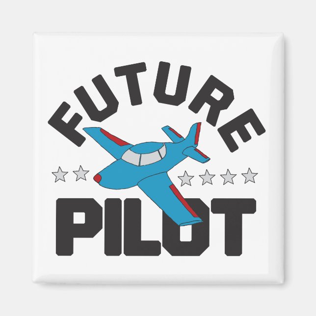 Aviation for Kids Flying High Future Pilots Magnet (Front)