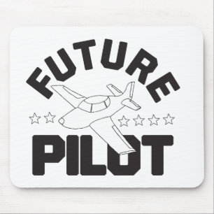 Aviation for Kids Flying High Future Pilots Mouse Pad