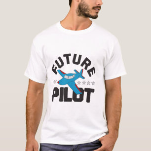 Aviation for Kids Flying High Future Pilots Plane  T-Shirt