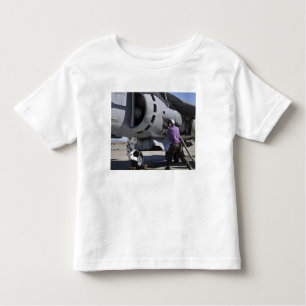 Aviation fuel technician attaches a fuel line toddler t-shirt