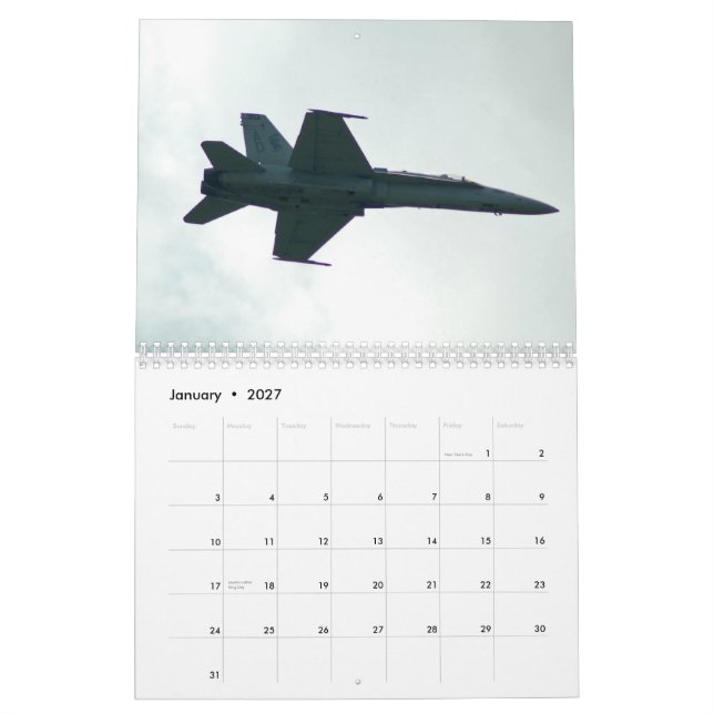 Aviation History Calendar (Jan 2027)