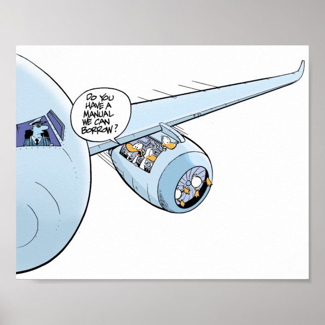 Aviation Humor Cartoon Poster (Front)