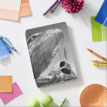 Aviation Icon: Up-Close View iPad Pro Cover<br><div class="desc">Aviation Icon I by Ethan Harper. Features a black-and-white image of a plane up-close.</div>
