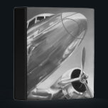 Aviation Icon: Up-Close View Mini Binder<br><div class="desc">Aviation Icon I by Ethan Harper. Features a black-and-white image of a plane up-close.</div>