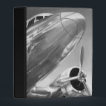 Aviation Icon: Up-Close View Mini Binder<br><div class="desc">Aviation Icon I by Ethan Harper. Features a black-and-white image of a plane up-close.</div>