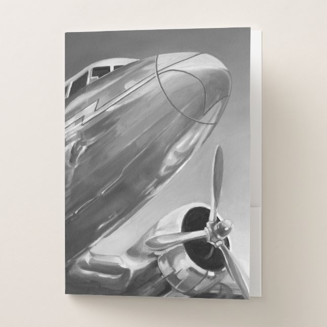 Aviation Icon: Up-Close View Pocket Folder (Front)