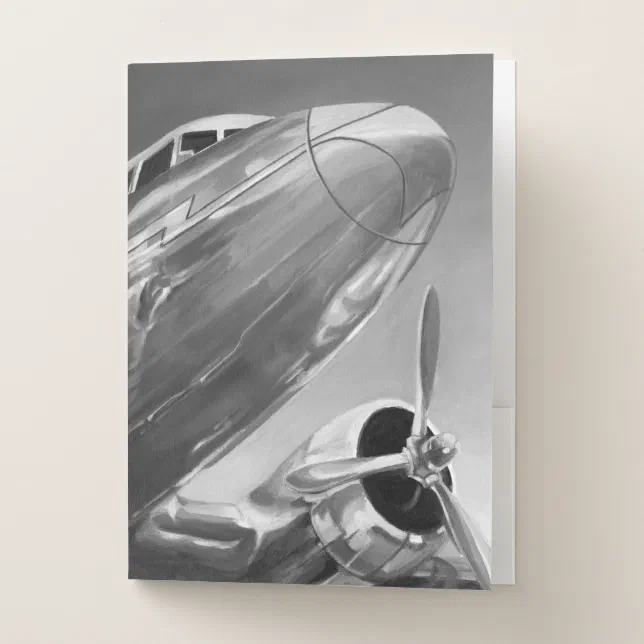 Aviation Icon: Up-Close View Pocket Folder | Zazzle