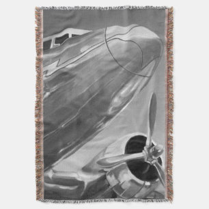 Aviation Icon: Up-Close View Throw Blanket