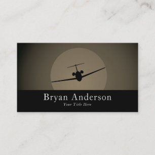 Aviation - Jet Airplane Business Card