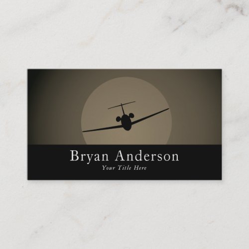 Aviation _ Jet Airplane Business Card