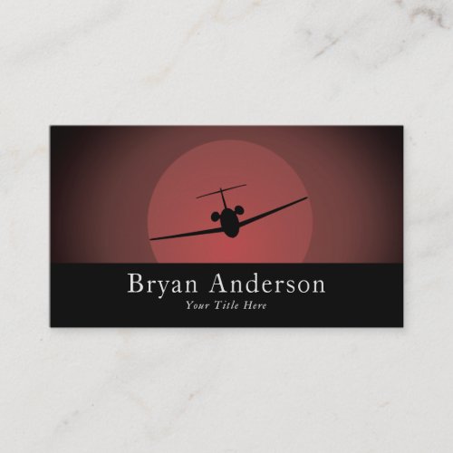 Aviation _ Jet Airplane Business Card