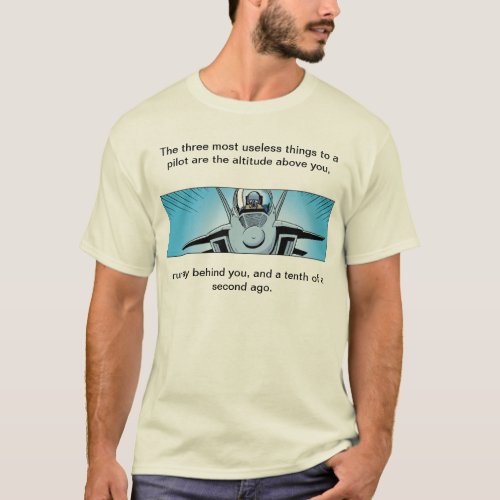 Aviation Joke Fighter Jet Cartoon Shirt