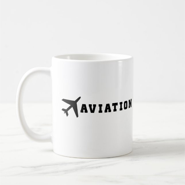 Aviation lover coffee mug (Left)