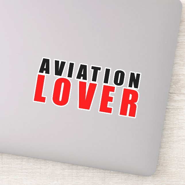 Aviation lover sticker (Detail)