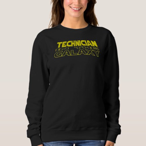 Aviation Maintenance Technician  Space Backside Sweatshirt