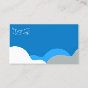 Aviation or Airline Customizable Business Card