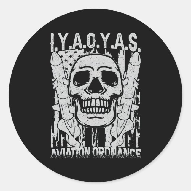 Aviation Ordnance Iyaoyas Classic Round Sticker (Front)