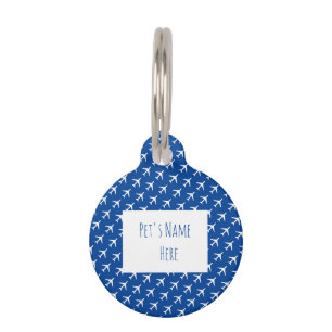 Aviation Plane Airplane Pilot Flying Pet ID Tag