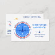 Aviation Professional Cool Fully Customizable Business Card at Zazzle