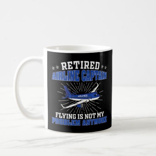 Aviation Retirement For Retired Pilots Airline Cap Coffee Mug