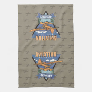 Aviation Seaplane Adventure Towel