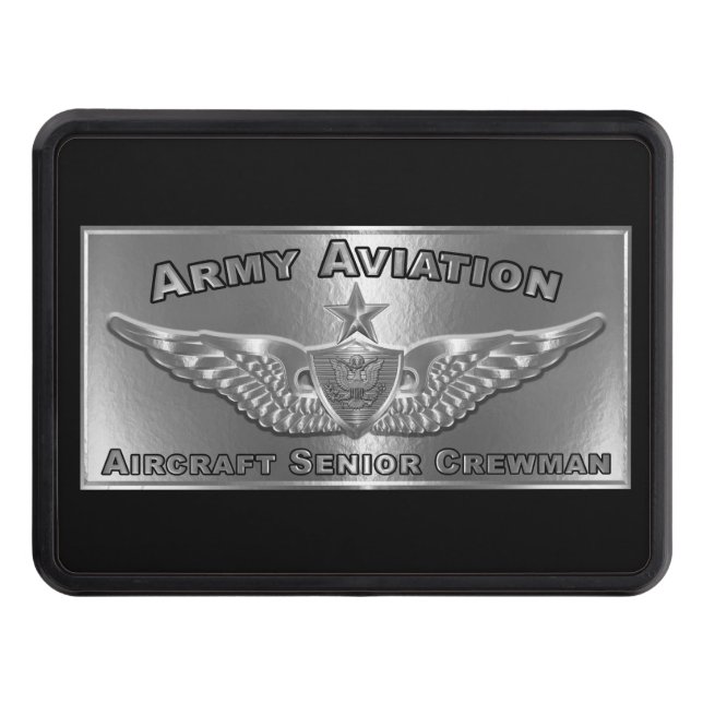 Aviation Senior Crewman Badge  Hitch Cover (Front)