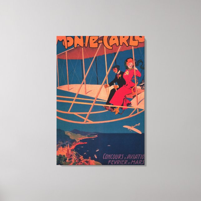 Aviation Sporting Poster Canvas Print (Front)
